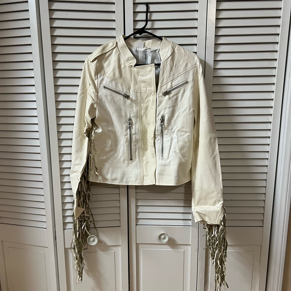 Some Days Lovin “Dex” Leatherette Fringe Jacket - Picture 7 of 16